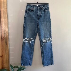 Top shop Dad jean button fly size 26x30